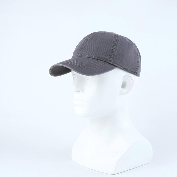 Unisex Grey Baseball Cap Cotton Soft Fits Washed Denim Adjustable Hats - Picture 4 of 7